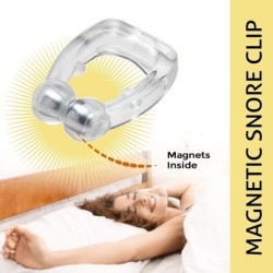 Silicone magnetic nose clips - anti snoring - nasal dilator - stop snoringAnti-snoring