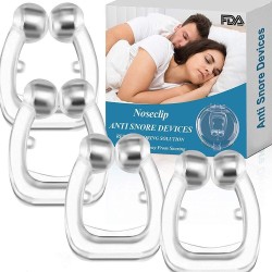 Silicone magnetic nose clips - anti snoring - nasal dilator - stop snoringAnti-snoring
