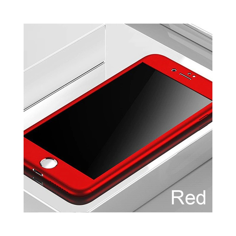 Luxury 360 full cover - with tempered glass screen protector - for iPhone - redProtection Luxury 360 full cover - with tempered glass screen protector - for iPhone - redProtection