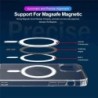Magsafe wireless charging - transparent magnetic case - magnetic leather card holder - for iPhone - yellowProtection