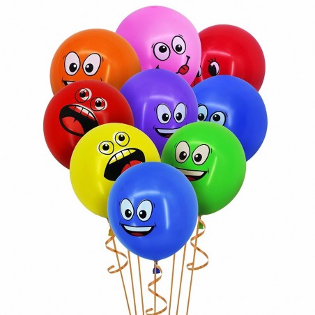 Big Eyes - smiley balloons - 12 inch - 10 piecesBalloons