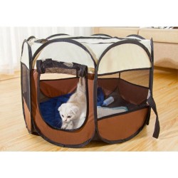 Portable pet tent - foldable playpen - outdoor / indoorBeds & mats