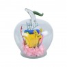 Infinity rose in apple-shaped glass - handmadeValentine's day