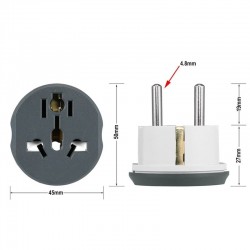 AU / US / UK / CN to EU - travel adapter - converter - 250V - 16APlugs