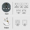 AU / US / UK / CN to EU - travel adapter - converter - 250V - 16APlugs