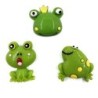 Resin fridge magnets - green frogs - yellow bees - 6 piecesFridge magnets
