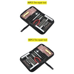 Car tire repair tools - kit - 46 piecesTire repair parts