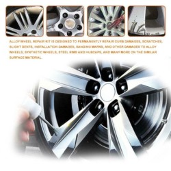 Alloy wheel repair - kit - rim surface damages - dents - scratches - ink - coating painting penTire repair parts
