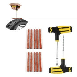 Car tire - repair kit - rubber strips - needle tool - toolsTire repair parts