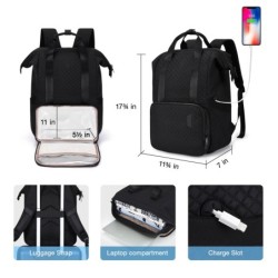 Travel / picnic backpack - insulated lunch storage - charging port - large capacityBackpacks