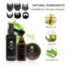 Beard care set - cream - oil - shampoo - comb - brush - with storage box - 5 piecesBeard