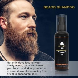 Beard care set - cream - oil - shampoo - comb - brush - with storage box - 5 piecesBeard