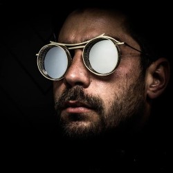 Steampunk round sunglasses - metal frame - unisexSunglasses