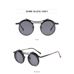 Steampunk round sunglasses - metal frame - unisexSunglasses
