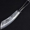 9.3 inch chopping knife - kitchen - hunting - wood cutter - handmade forged steel - tiger designSteel
