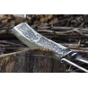 9.3 inch chopping knife - kitchen - hunting - wood cutter - handmade forged steel - tiger designSteel