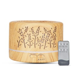 Ultrasonic air humidifier - essential oils diffuser - colorful LED - with remote control - 700 mlHumidifiers