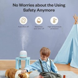 Ultrasonic air humidifier - essential oils diffuser - 300 mlHumidifiers