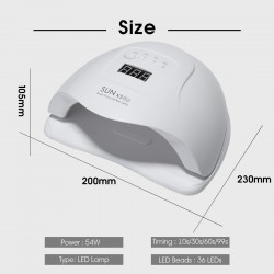 SUN 5X Plus UV LED lamp - nail dryer - 54WNail dryers