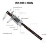 Digital vernier - electronic caliper - micrometer - depth measuring tool - stainless steelCalipers