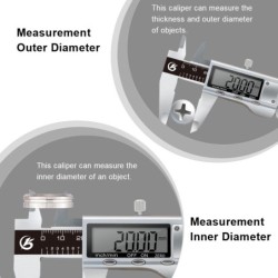 Digital vernier - electronic caliper - micrometer - depth measuring tool - stainless steelCalipers