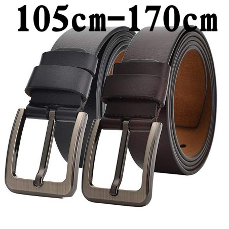 Genuine leather belt - metal buckle - large sizesBelts