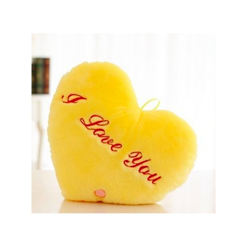 Heart shaped cushion z - I LOVE YOU - LED lightsCuddly toys