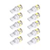 LED car bulb - DC 12V - T10 5050 W5W - 10 piecesT10