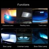 LED car bulb - DC 12V - T10 5050 W5W - 10 piecesT10