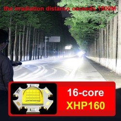 XHP199 / XHP50.2 - powerful LED flashlight - USB - waterproof - zoomableTorches