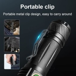 XHP199 / XHP50.2 - powerful LED flashlight - USB - waterproof - zoomableTorches