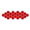 Hexagon shaped mirror - wall sticker - 12 piecesWall stickers