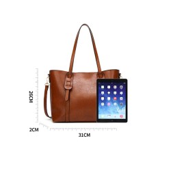 Elegant leather shoulder bag - large capacityHandbags