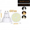 GU10 LED spotlight bulbs - 110V 220V 24V - 4W - 6W - 8W - 10 piecesGU10
