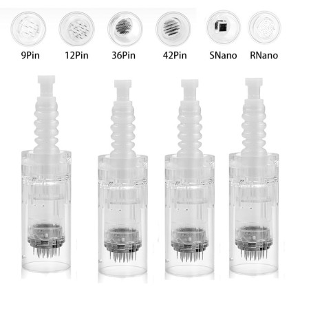 Round nano needle - tip - cartridge - for electric Derma PenSkin