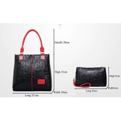 Luxurious shoulder bag - large capacity - set with a walletSets