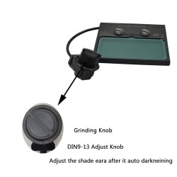 Welding helmet - auto darkening - solar battery operated - MIG TIG - DIN 4 - DIN 16 - red eagleHelmets