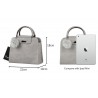 Vintage handbag - with shoulder strap - fur pom pom - leatherHandbags