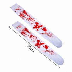 Halloween knee socks - over knee - blood - spider web - cross - bonesHalloween & Party