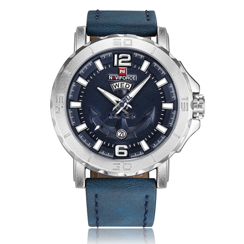 Naviforce - leather Quartz watch - luminousWatches