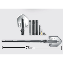 Multifunction foldable shovel - aluminum - military - survivalSurvival tools