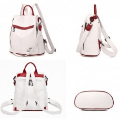 Multifunctional leather backpack - shoulder bag - anti-theft zippers - large capacity - kangaroo logoBackpacks