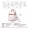 Multifunctional leather backpack - shoulder bag - anti-theft zippers - large capacity - kangaroo logoBackpacks