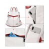 Multifunctional leather backpack - shoulder bag - anti-theft zippers - large capacity - kangaroo logoBackpacks