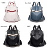 Multifunctional leather backpack - shoulder bag - anti-theft zippers - large capacity - kangaroo logoBackpacks