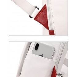 Multifunctional leather backpack - shoulder bag - anti-theft zippers - large capacity - kangaroo logoBackpacks