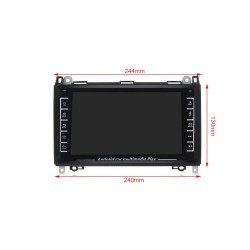 8 inch DIN2 car radio - Bluetooth - Android - Mirror Link - 1GB RAM / 16 GB ROM - camera - DVR - for Mercedes Benz B200Din 2