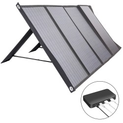 120W Solar panel - foldable fast charger - for phone / camera / laptopChargers
