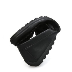 Fashionable men's flat shoes - slip on loafers - genuine leatherShoes