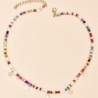 Colorful bead short necklace - with starsNecklaces